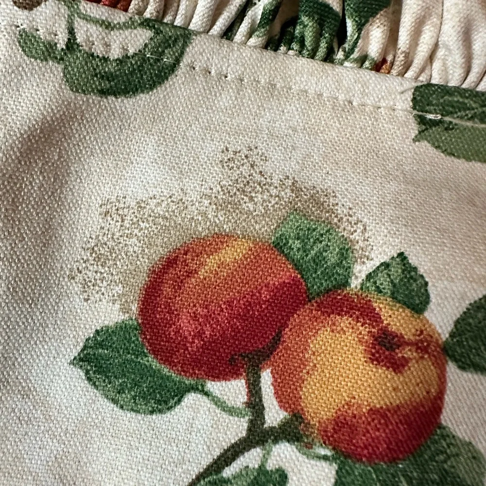 Longaberger fruit medley pantry fruit fabric basket liner